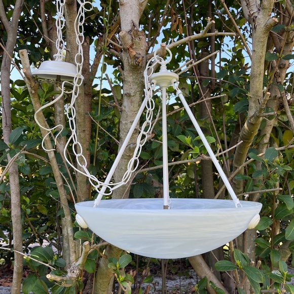 Other - Pendant Chandelier "5-light pendant chandelier with frosted white glass bowl"